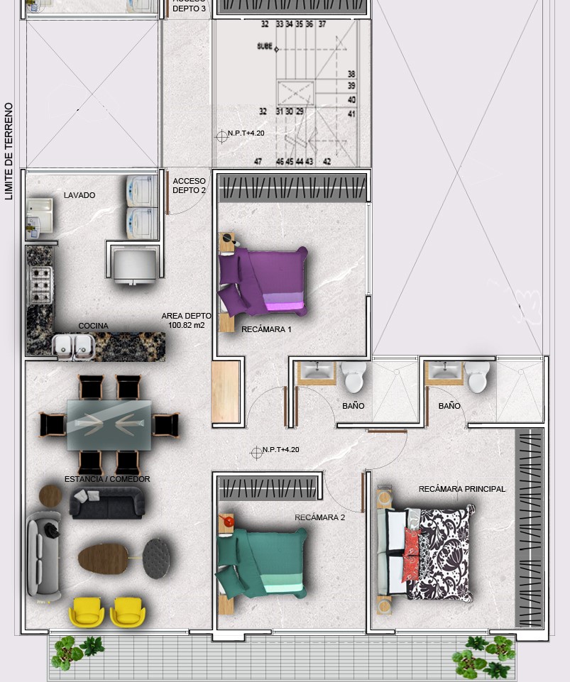 6 departamentos · 109 m² - Imagen 5